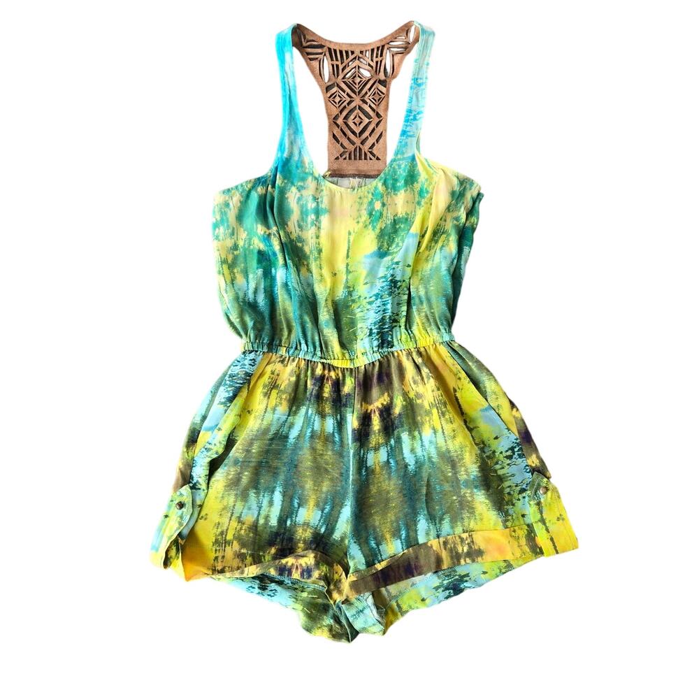 Twelfth Street by Cynthia Vincent Tie Dyed Romper Size 4 - Picture 2 of 14